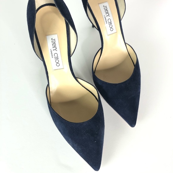 Jimmy Choo Shoes - Jimmy Choo Navy Addison Pumps
